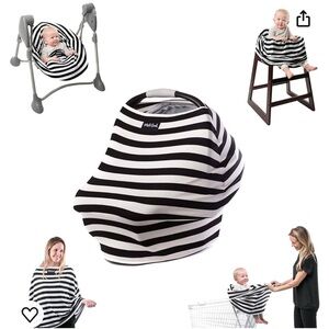 Milk Snob Orginal 5 in 1 cover Black and White Stripe